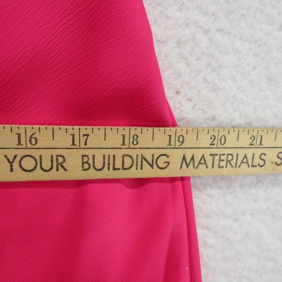 Allison Kelly Dress Sz Large Hot Pink Mini Adjustable Straps Sweetheart Neckline - Picture 11 of 13